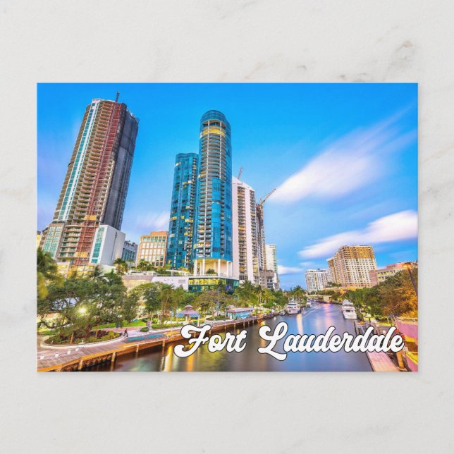 Beautiful Fort Lauderdale, Florida, United States Postcard (Front)