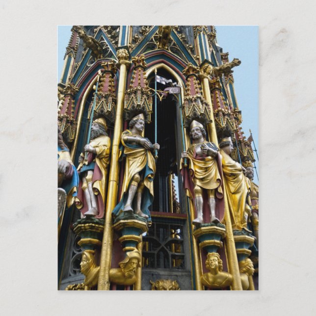Beautiful Fountain in Nuremberg Postcard (Front)
