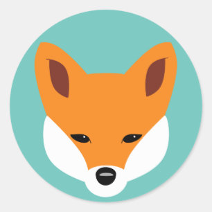 Beautiful Fox Classic Round Sticker