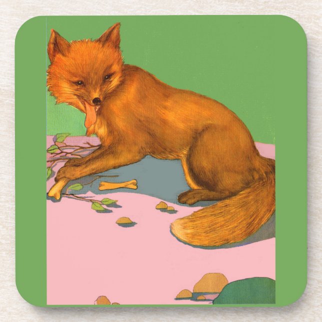 beautiful fox coaster (Front)