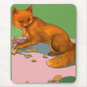 beautiful fox mouse mat