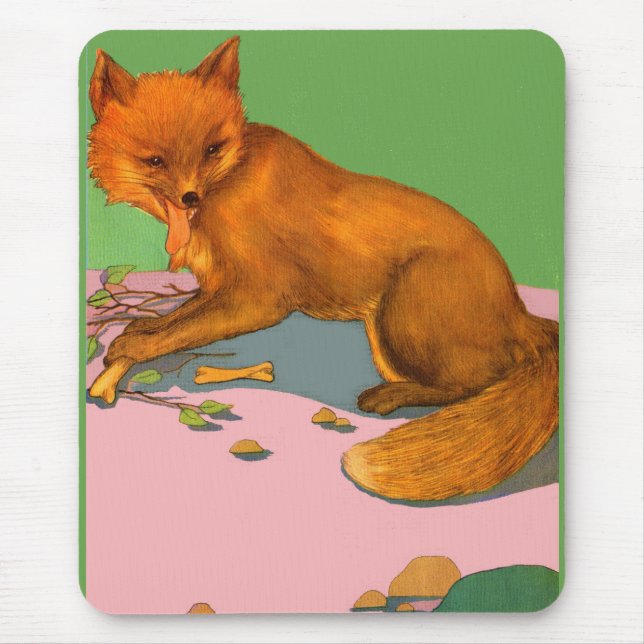 beautiful fox mouse mat (Front)