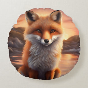 Beautiful Fox Round Cushion