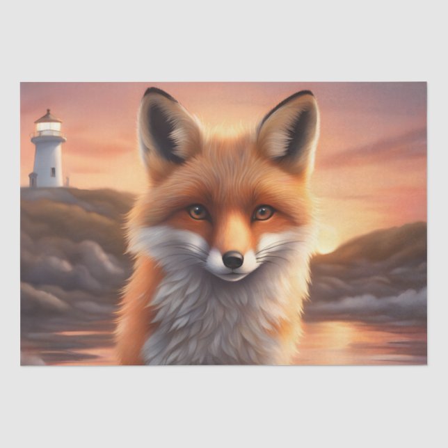 Beautiful Fox Tissue Paper (Front)