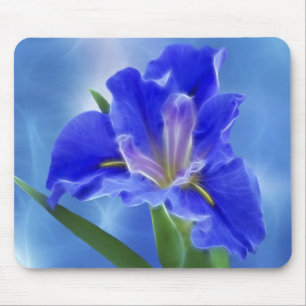 Beautiful fractal iris and its meaning mouse mat
