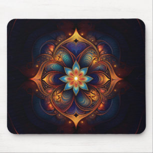 Beautiful Fractal Lily Mouse Mat