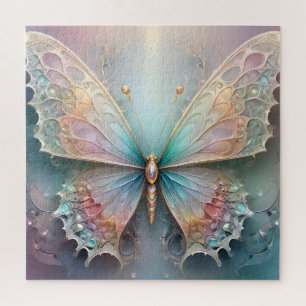Beautiful Fractal Pastel Butterfly, Jigsaw Puzzle
