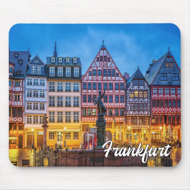 Beautiful Frankfurt, Germany Mouse Mat (Front)
