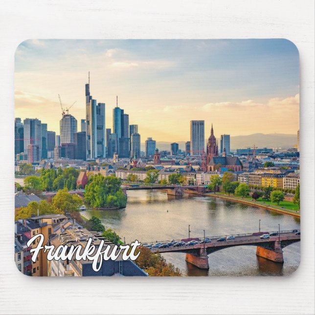 Beautiful Frankfurt, Germany Mouse Mat (Front)