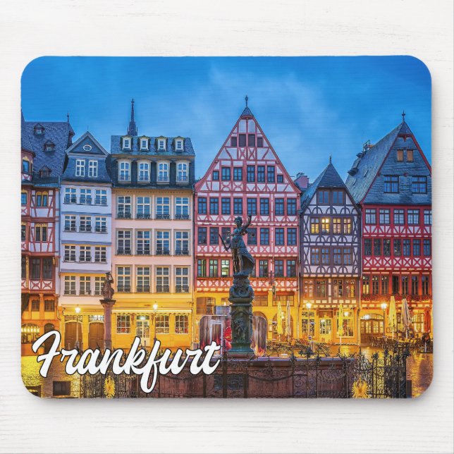 Beautiful Frankfurt, Germany Mouse Mat (Front)