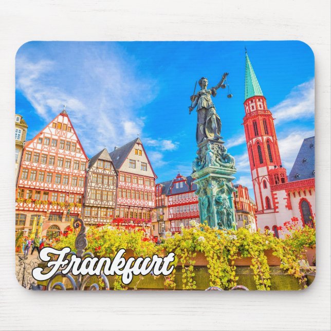 Beautiful Frankfurt, Germany Mouse Mat (Front)