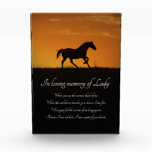 Beautiful Free Spiritual Horse Memorial Photo Block