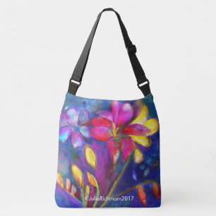 Beautiful Freesia Floral Tote