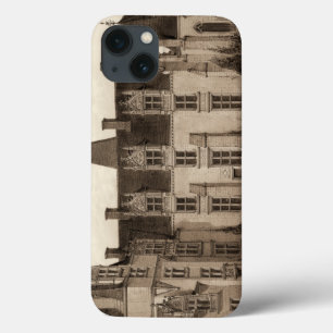 Beautiful French Chateau in Sepia Tones iPhone 13 Case