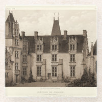 Beautiful French Chateau in Sepia Tones