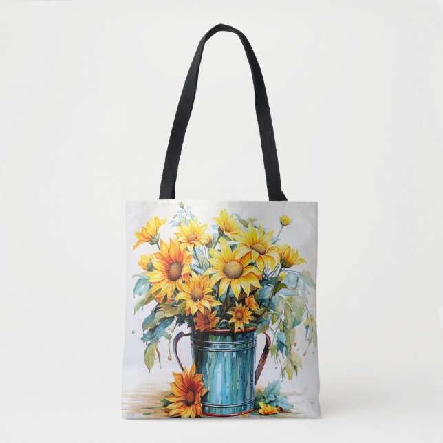 Beautiful Fresh Flowers Tote Bag (Front)