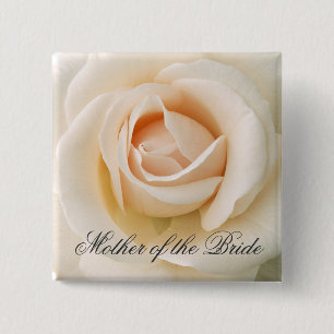 Beautiful Fresh Rose 15 Cm Square Badge