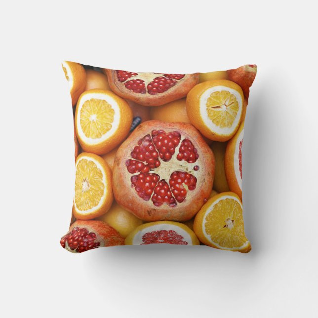 Beautiful Fruits And Vegetables Cushion (Front)