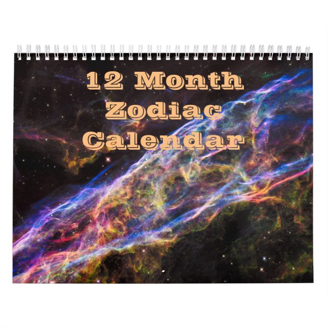 Beautiful Full Year Colourful Zodiac Calendar (Cover)
