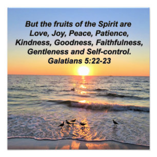 BEAUTIFUL GALATIANS 5 SUNRISE PHOTO PRINT