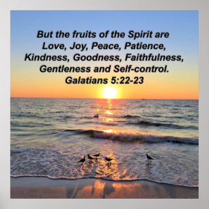 BEAUTIFUL GALATIANS 5 SUNRISE POSTER