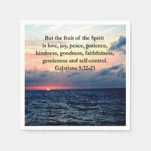 BEAUTIFUL GALATIANS FRUITS OF THE SPIRIT NAPKIN