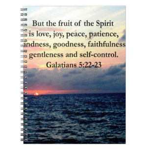 BEAUTIFUL GALATIANS FRUITS OF THE SPIRIT NOTEBOOK