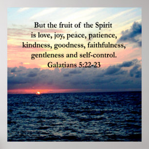 BEAUTIFUL GALATIANS FRUITS OF THE SPIRIT POSTER