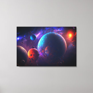 Beautiful Galaxy Outer Space Cosmic Universe Canvas Print