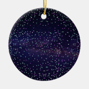 Beautiful galaxy,stars ceramic tree decoration