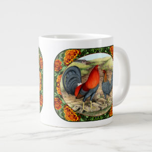 Beautiful Game Fowl Large Coffee Mug