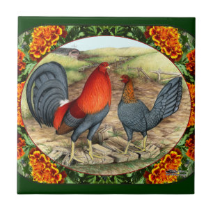 Beautiful Game Fowl Tile
