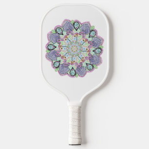 Beautiful Garden Doily Mandala Art Pickleball Paddle