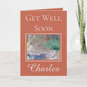 Beautiful Garden Get Well Soon Card