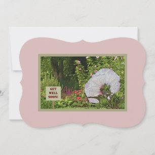 Beautiful Garden/Get Well Wishes/customisable Invitation