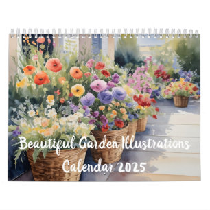 Beautiful Garden Illustrations Calendar
