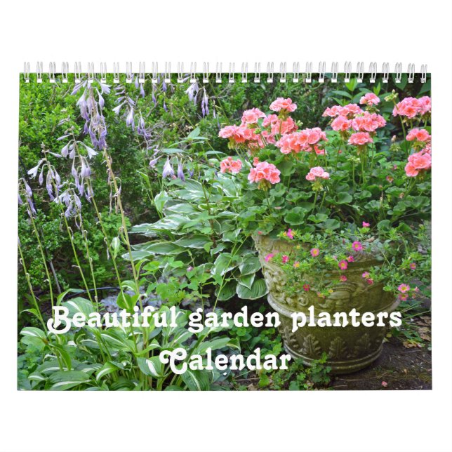 Beautiful garden planters calendar (Cover)