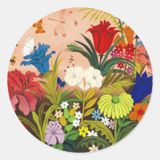 Beautiful Garden Round Sticker