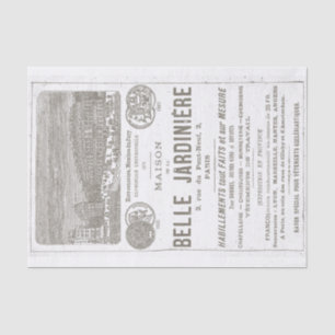 Beautiful Gardeners House Paris 1888 Tissue Paper