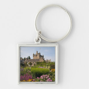 Beautiful gardens and famous castle in Scotland Key Ring