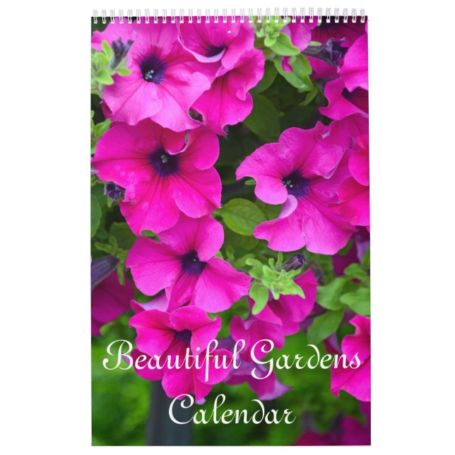 Beautiful gardens and flowers calendar (Cover)