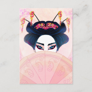 Beautiful geisha Portrait Invitation