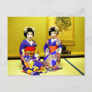 Beautiful Geishas/Greetings from Japan Postcard