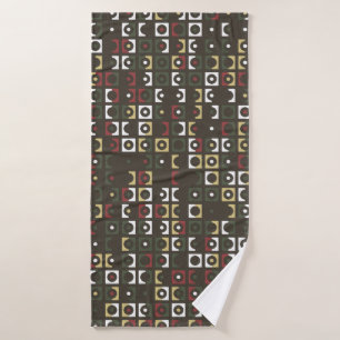 Beautiful geometric pattern design abstract, art, bath towel