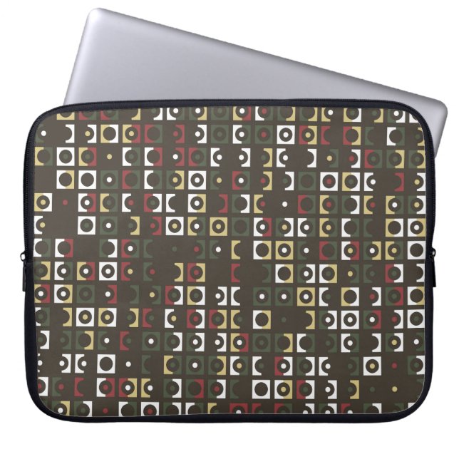 Beautiful geometric pattern design abstract, art,  laptop sleeve (Front)