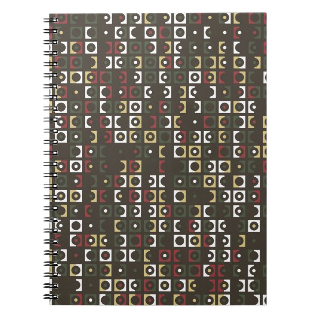 Beautiful geometric pattern design abstract, art,  notebook (Front)