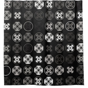 Beautiful geometric pattern design abstract, art,  shower curtain