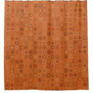 Beautiful geometric pattern design abstract, art, shower curtain