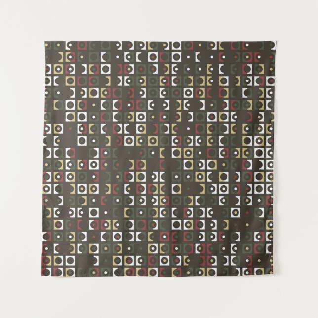 Beautiful geometric pattern design abstract, art,  tapestry (Front)