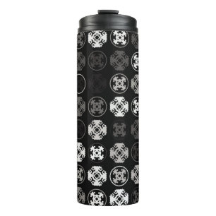 Beautiful geometric pattern design abstract, art, thermal tumbler